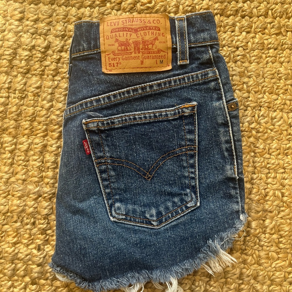 Levi Jean shorts, size 24/25